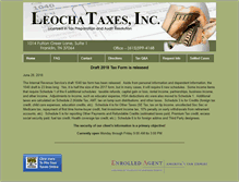 Tablet Screenshot of leochataxes.com